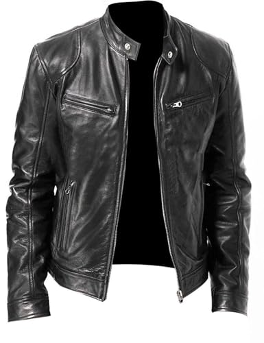 Amazon.com: The Jackeeta Men's Leather Racing Costume Jacket